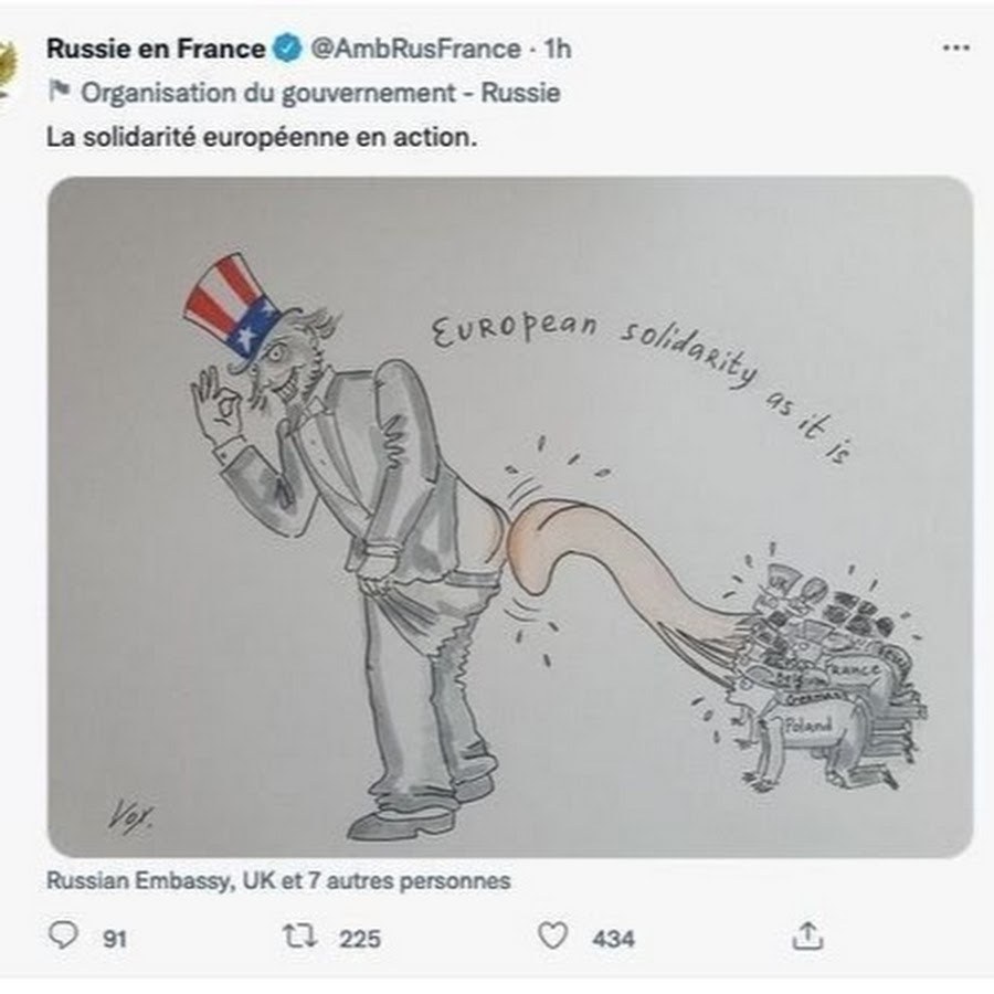 Caricatures sur les Russes