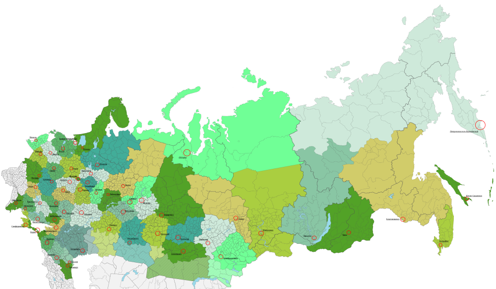 Division administrative alternative de la Russie