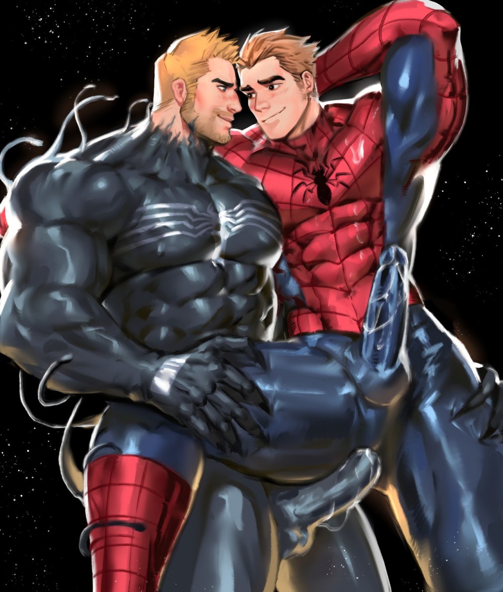 Eddie Brock et Peter Parker nus